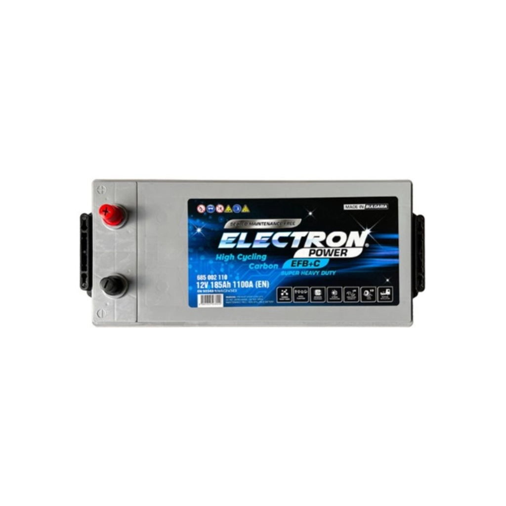 Акумулятор автомобільний ELECTRON TRUCK SHD SMF EFB 185Ah бокова(+/-) (1100EN) (685002110) - зображення 2