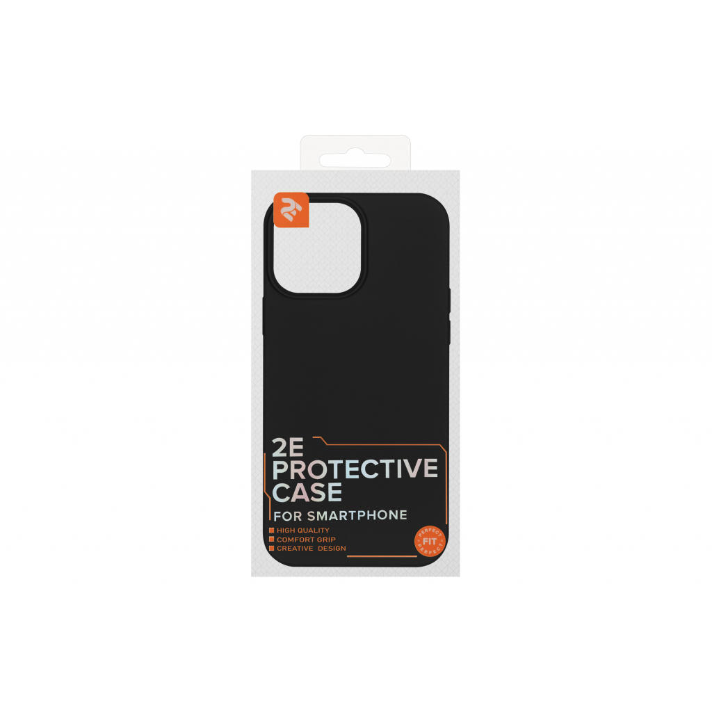 Чохол до мобільного телефона 2E Basic Apple iPhone 13 Pro Max , Liquid Silicone, Black (2E-IPH-13PRM-OCLS-BK) - зображення 2