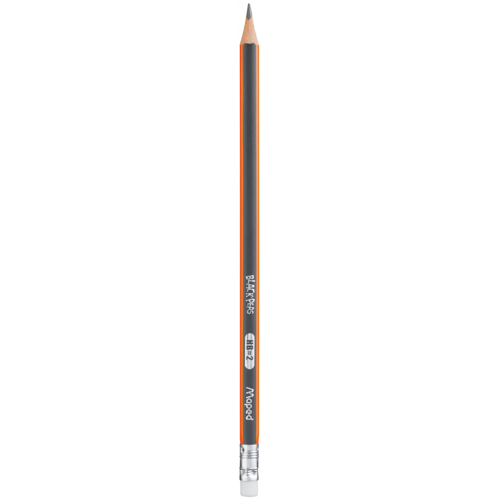 Олівець графітний Maped BLACK PEPS, HB, з ластиком (MP.851721) - изображение 1