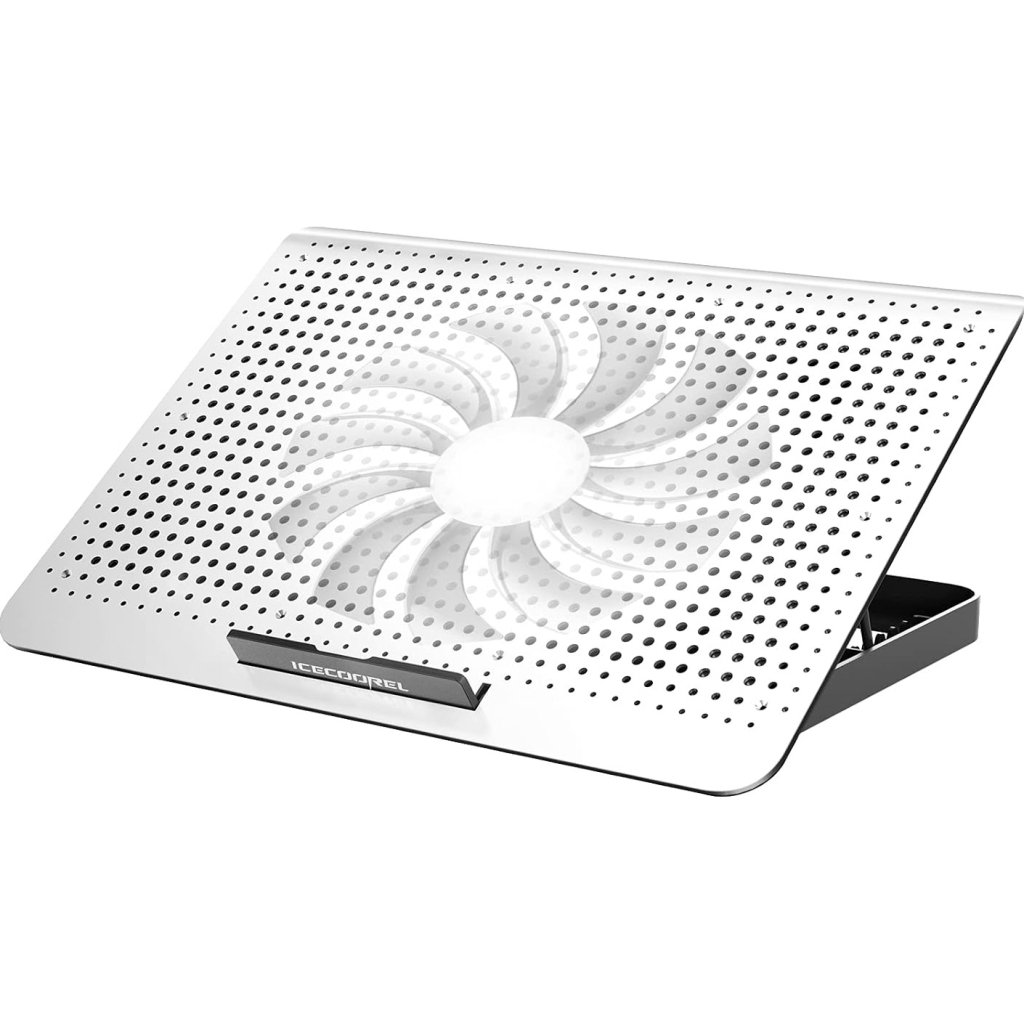 Підставка до ноутбука IceCoorel 10-15.6", 1*180mm 580 RPM, 2*USB, 350x225x26mm, Silver (A18) - изображение 2