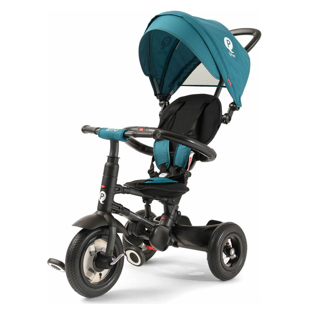 Дитячий велосипед QPlay RITO Rubber складаний триколісний Green (S380-2GreenRubber) - зображення 1