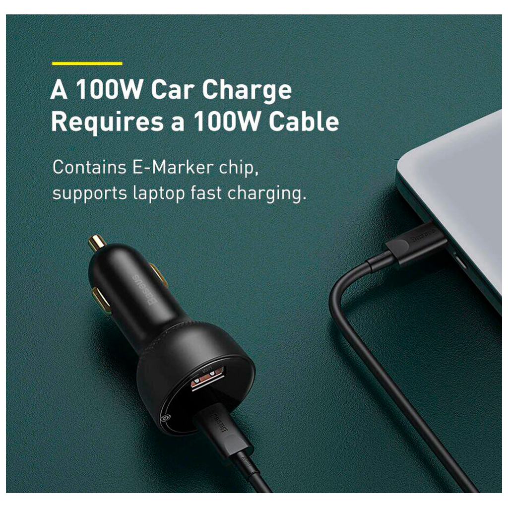 Зарядний пристрій Baseus Superme Digital Display PPS Dual Quick Charger Car Charger black (TZCCZX-01) - изображение 12