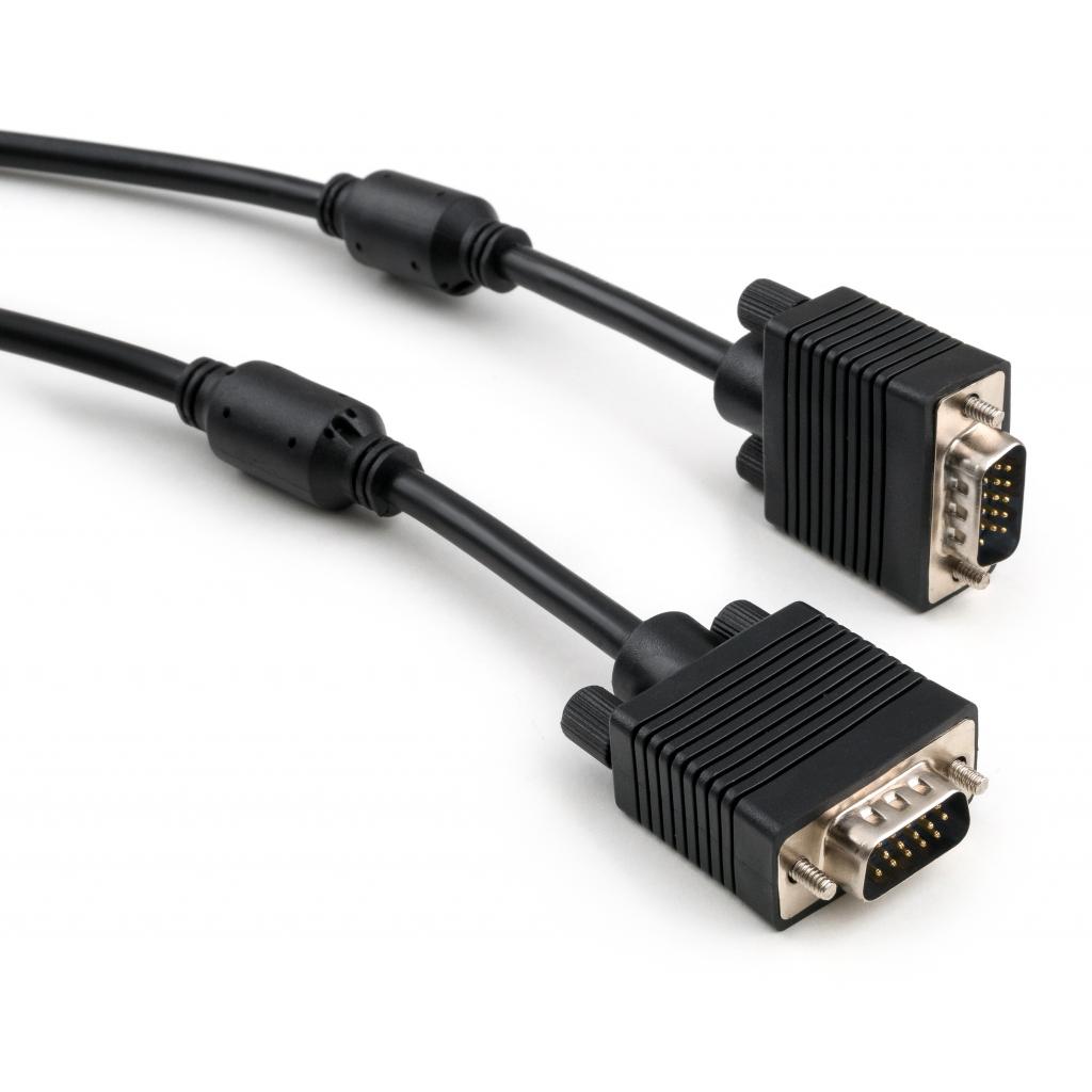 Кабель мультимедійний VGA 10.0m ferrits Vinga (VCPVGAF10BK) - зображення 1