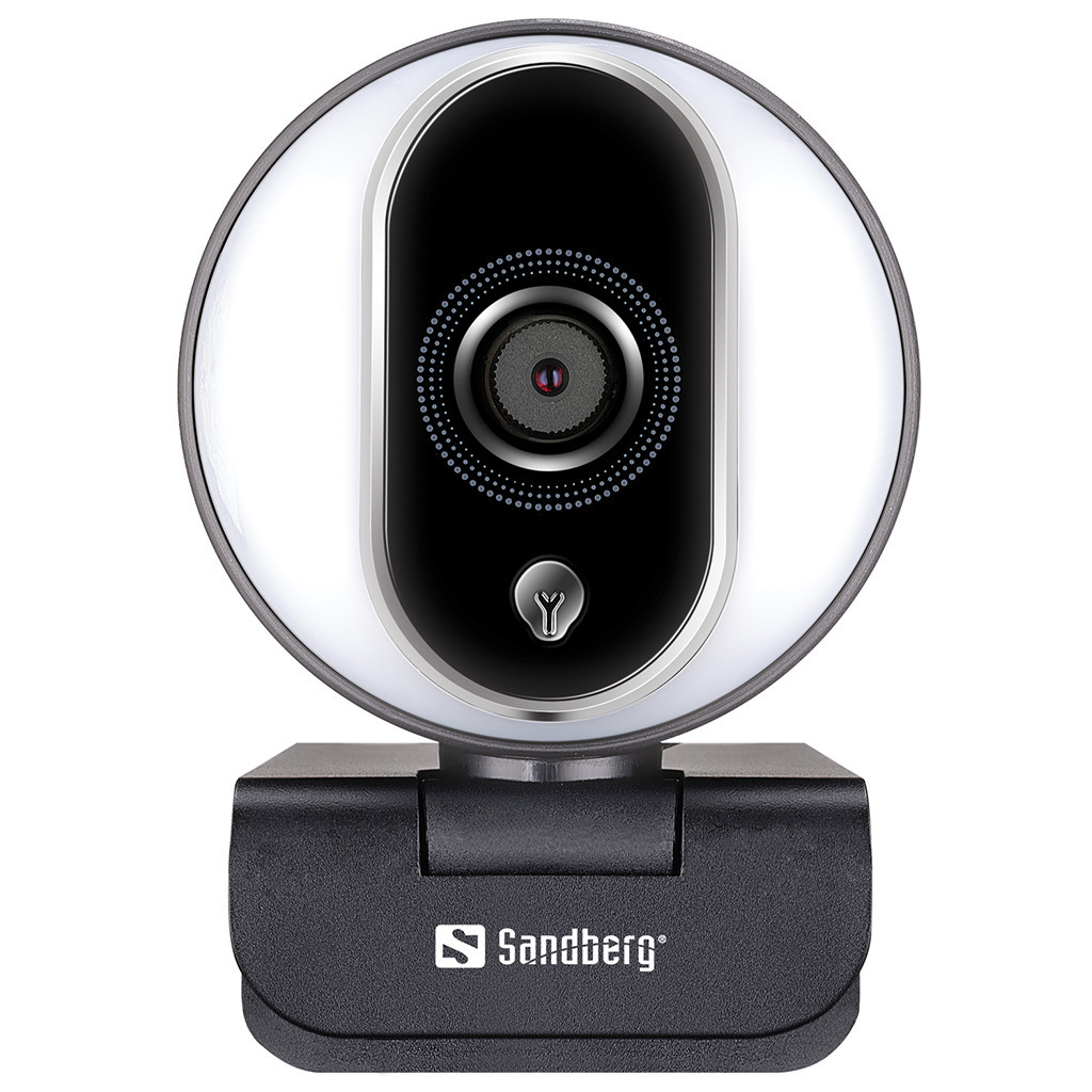Веб-камера Sandberg Streamer Webcam Pro Full HD Autofocus Ring Light Black (134-12) - зображення 1