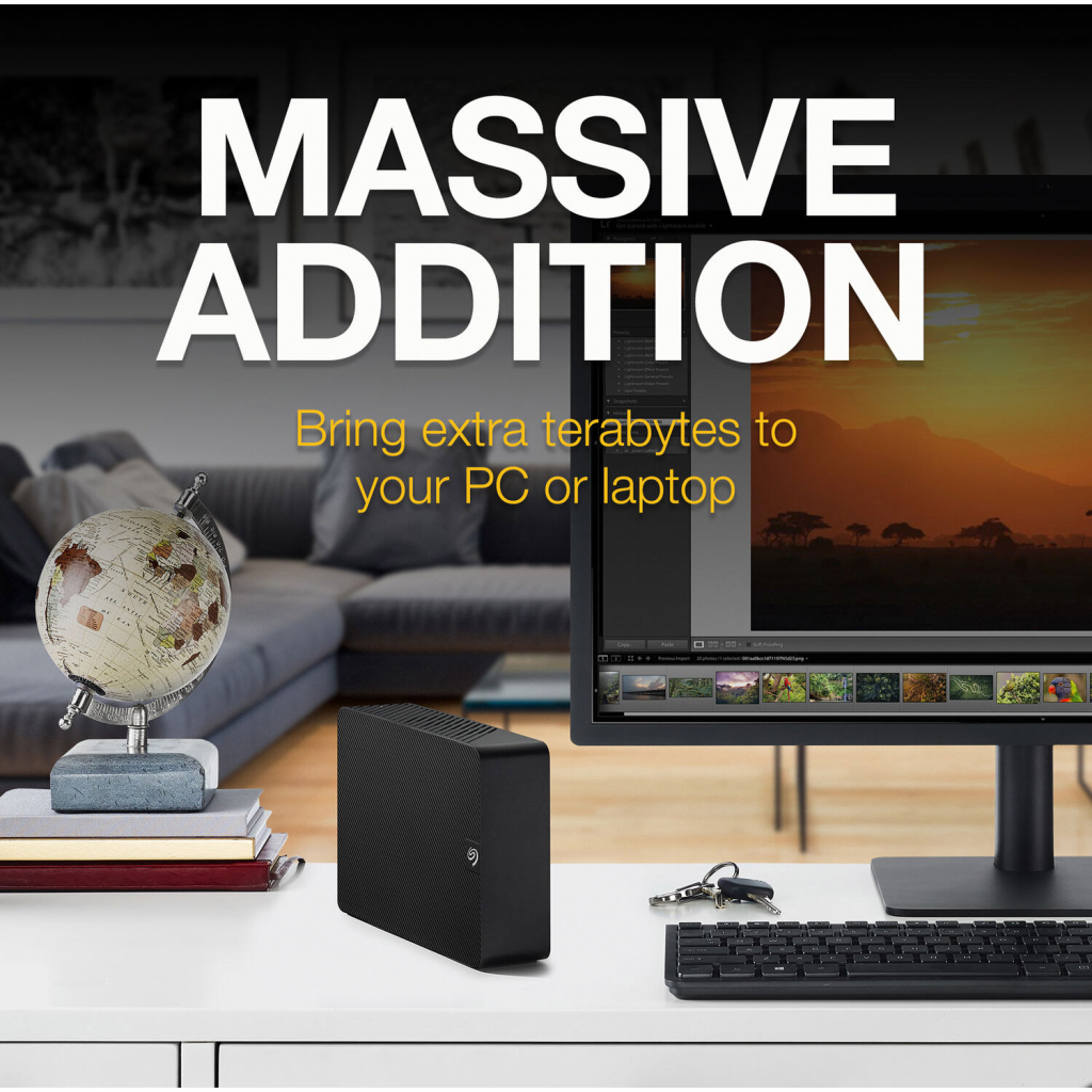 Зовнішній жорсткий диск 3.5" 4TB Expansion Desktop Seagate (STKP4000400) - зображення 3