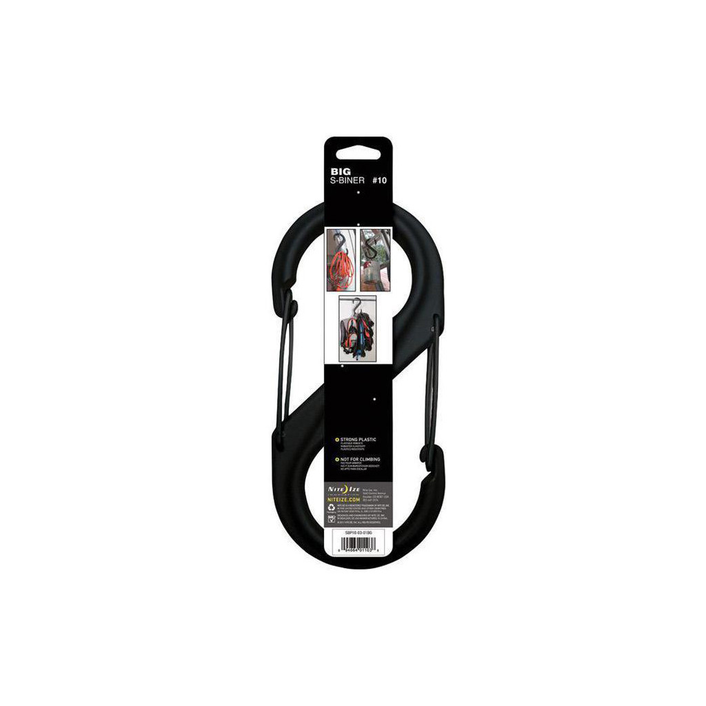 Карабін туристичний Nite ize Plastic Carb S Biner Size 10 NI796 Black (4823082709403) - зображення 3