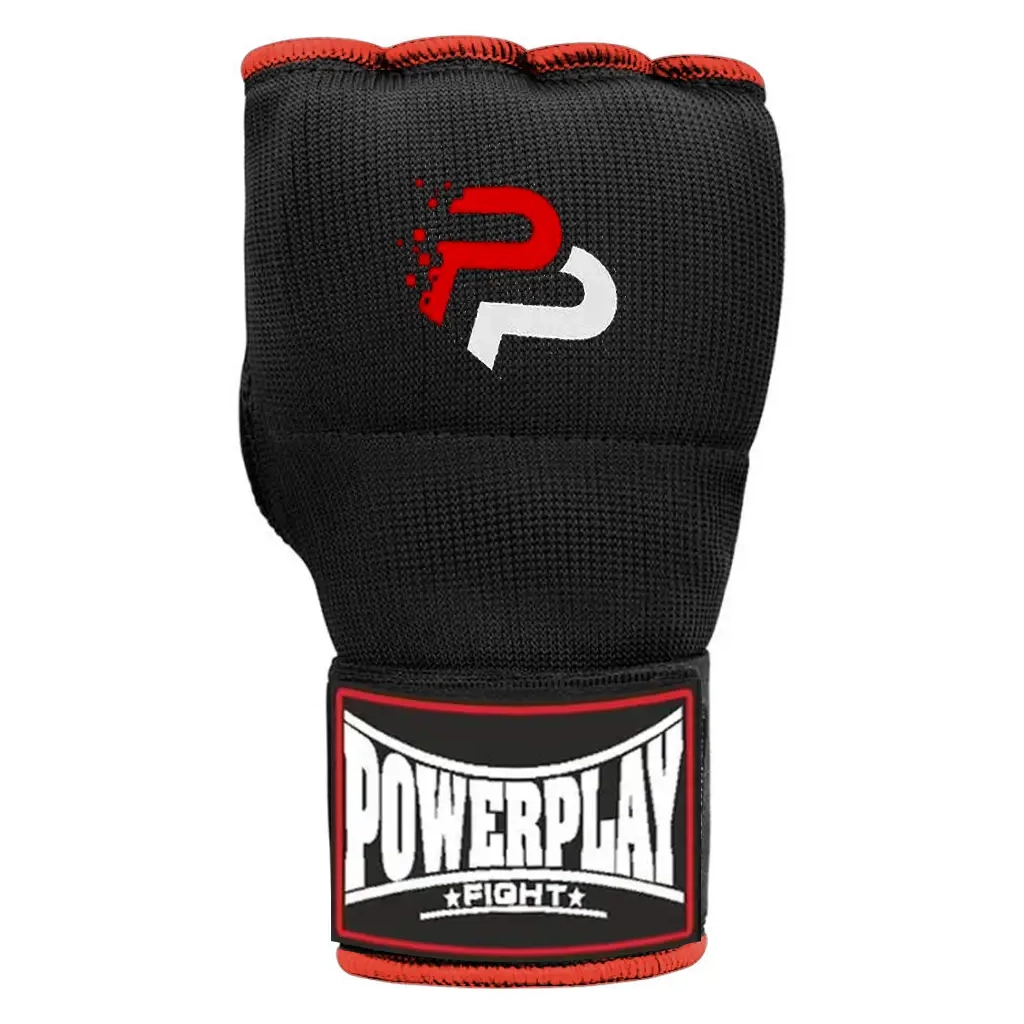 Бинти-рукавиці PowerPlay 3096 з гелевими подушечками Чорні XL (PP_3096_XL) - зображення 2