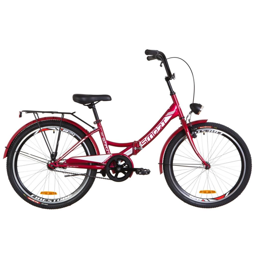 Велосипед Formula 24" SMART гальмівна рама-15" 2019 червоний (багаж., ліхтар) (OPS-FR-24-144) - зображення 1