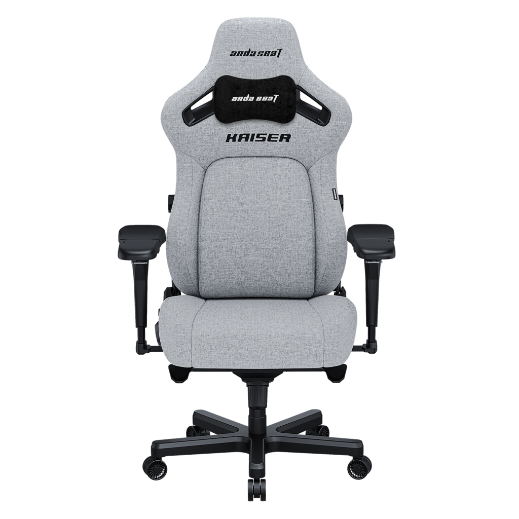Крісло ігрове Anda Seat Kaiser 4 Fabric Size L Grey (AD12YDDC-L-20-G-CF) - зображення 1