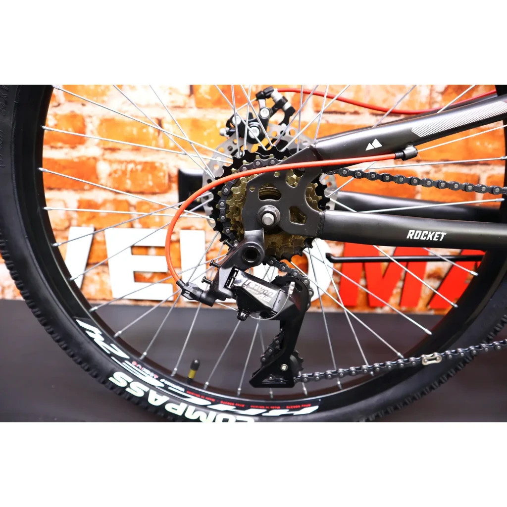 Велосипед Discovery Rocket AM DD 24" 15" ST 2024 Чорно-червоний (OPS-DIS-24-354) - зображення 11