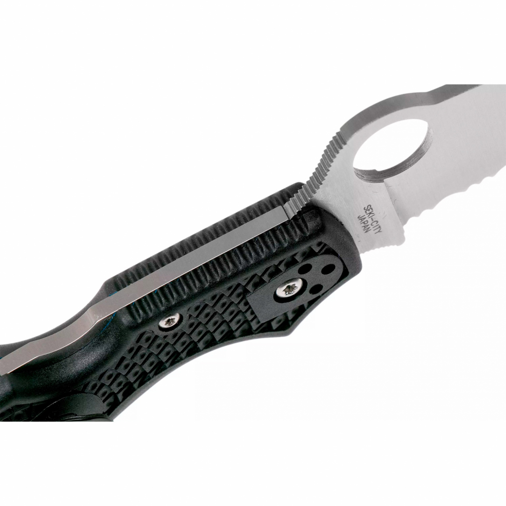 Ніж Spyderco Rescue 3 Thin Blue Line (C14FSBKBL3) - зображення 5