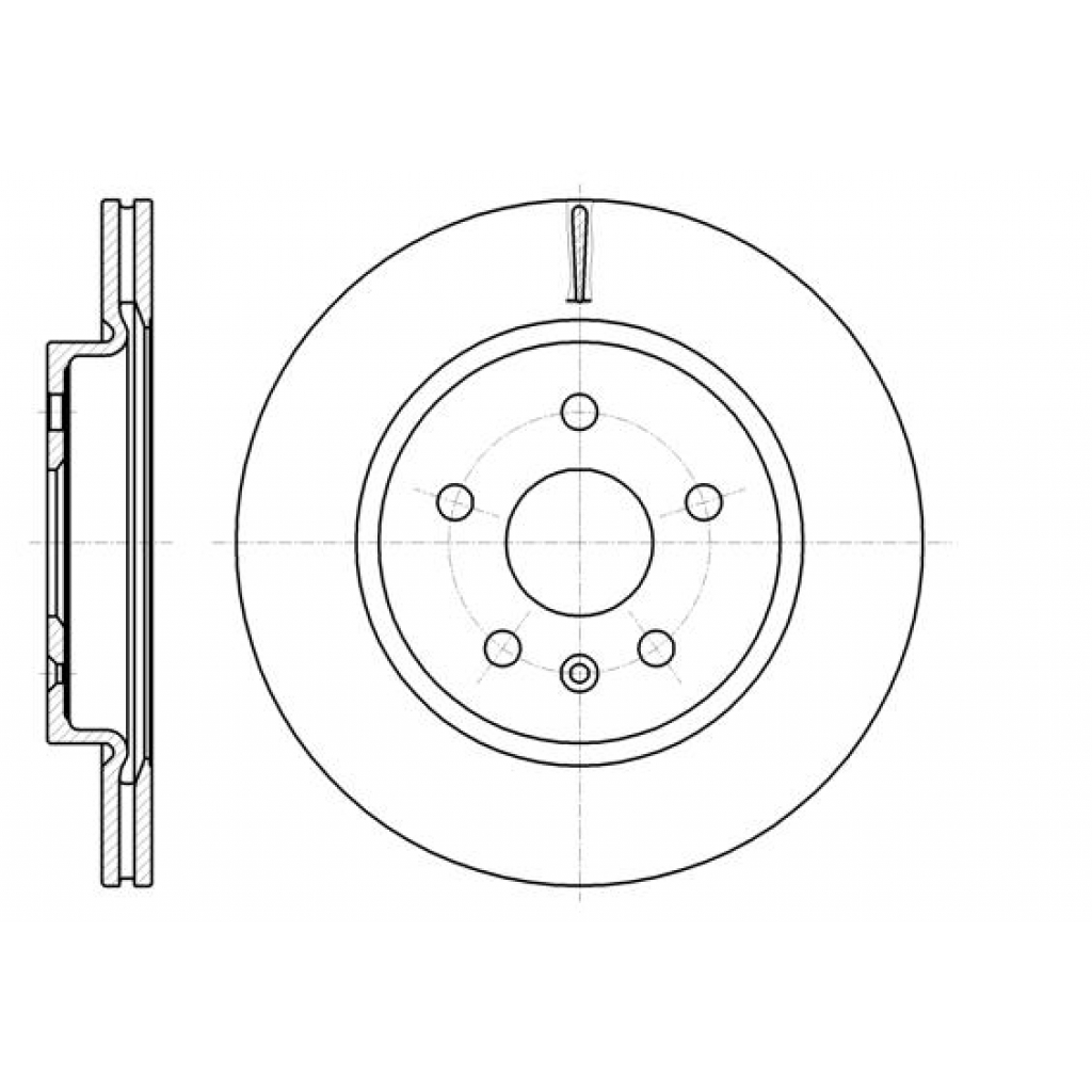 Гальмівний диск REMSA 61284.10 - зображення 1