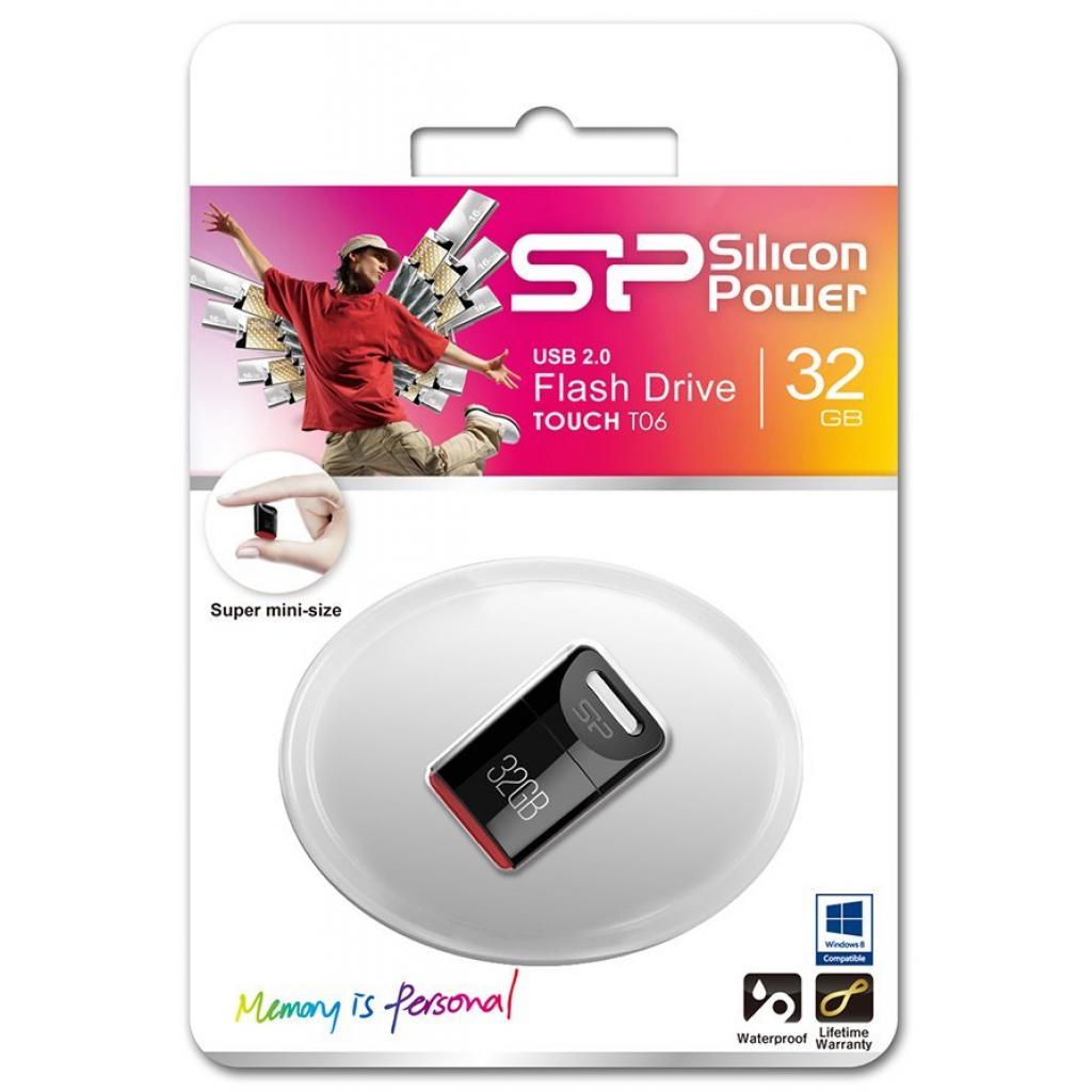 USB флеш накопичувач Silicon Power 32GB Touch T06 USB 2.0 (SP032GBUF2T06V1K) - зображення 4