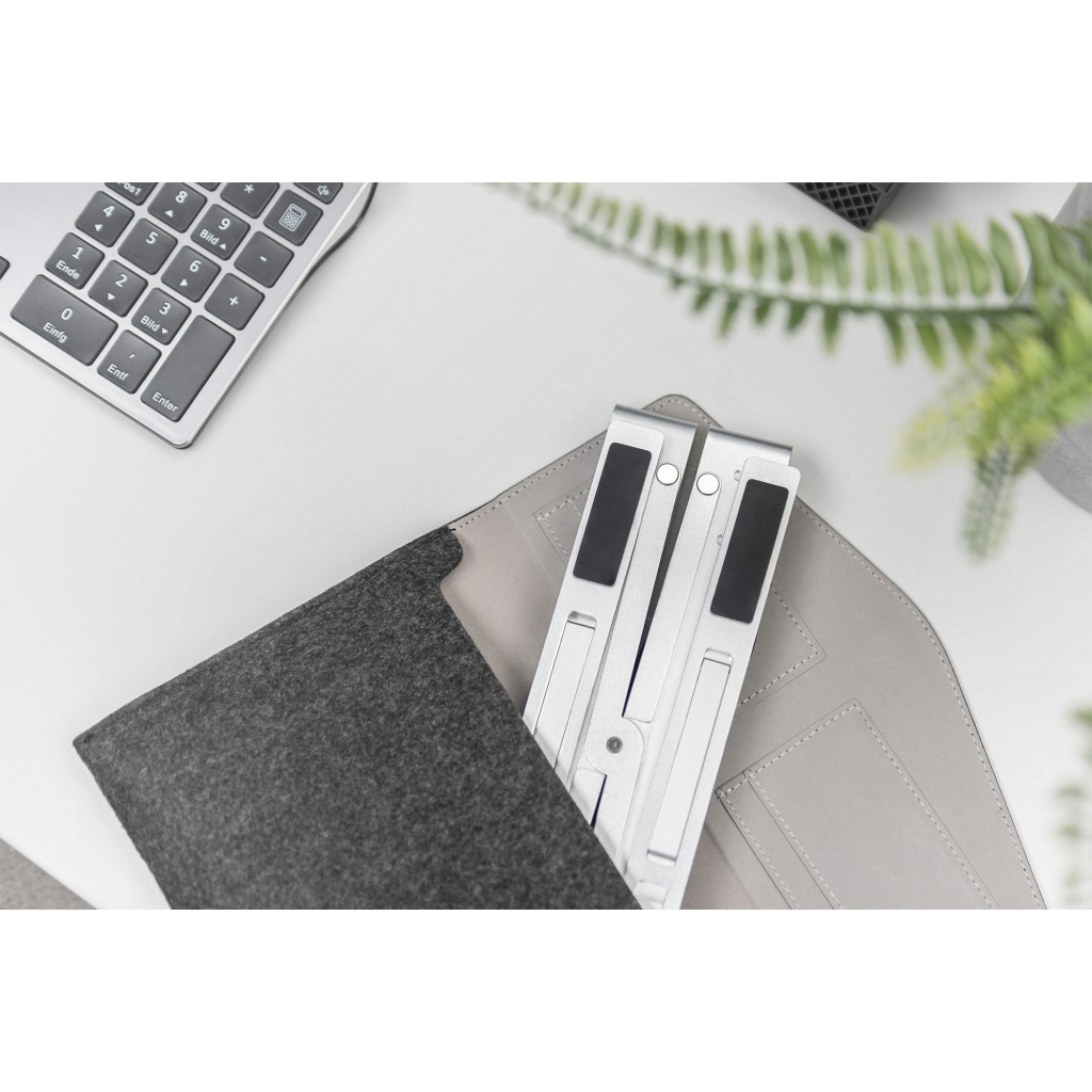 Підставка до ноутбука Digitus Variable Notebook Stand, до 17", USB-C Dock 5-Port (DA-90424) - зображення 8