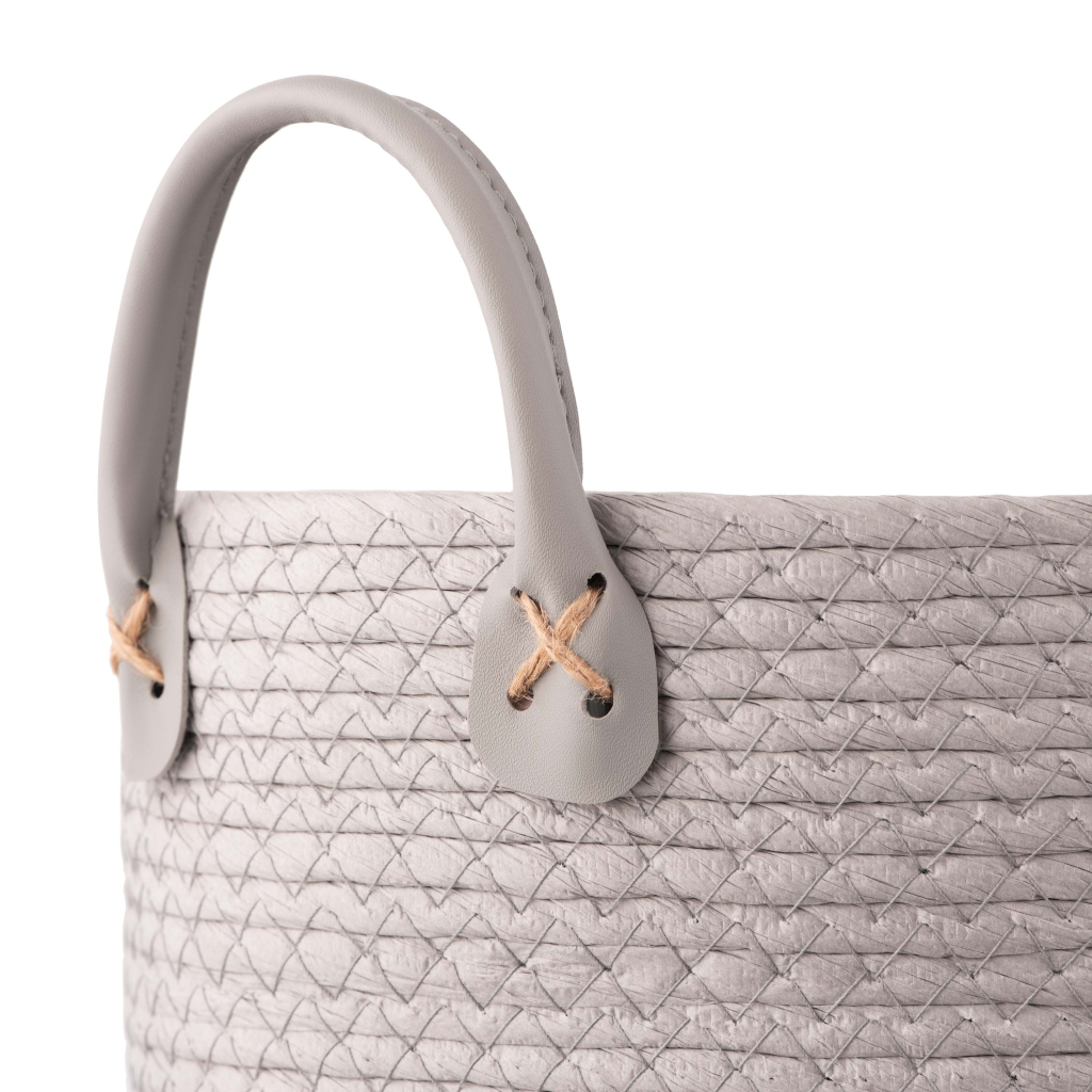 Кошик для зберігання Ardesto Minimalism Паперовий шпагат Сірий 6.9 л (ARHC2506RG) - изображение 5