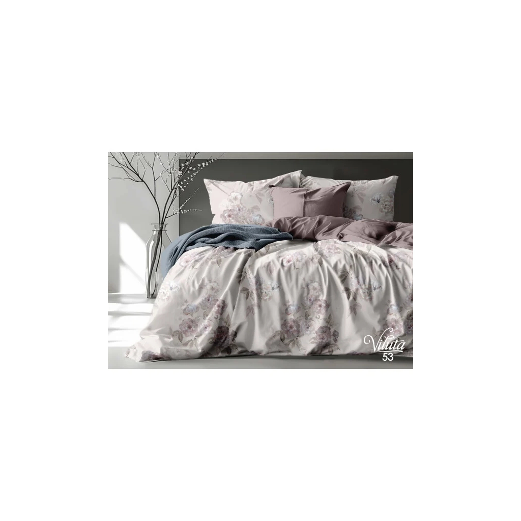 Постільна білизна Viluta Сатин Єгипетська бавовна 53 євро (53_EB_ev) - зображення 1