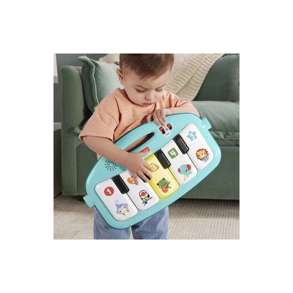 Дитячий килимок Fisher-Price ігровий центр блакитний Натискай та грай з технологією Smart Stages (англ.) (HWY58) - изображение 5