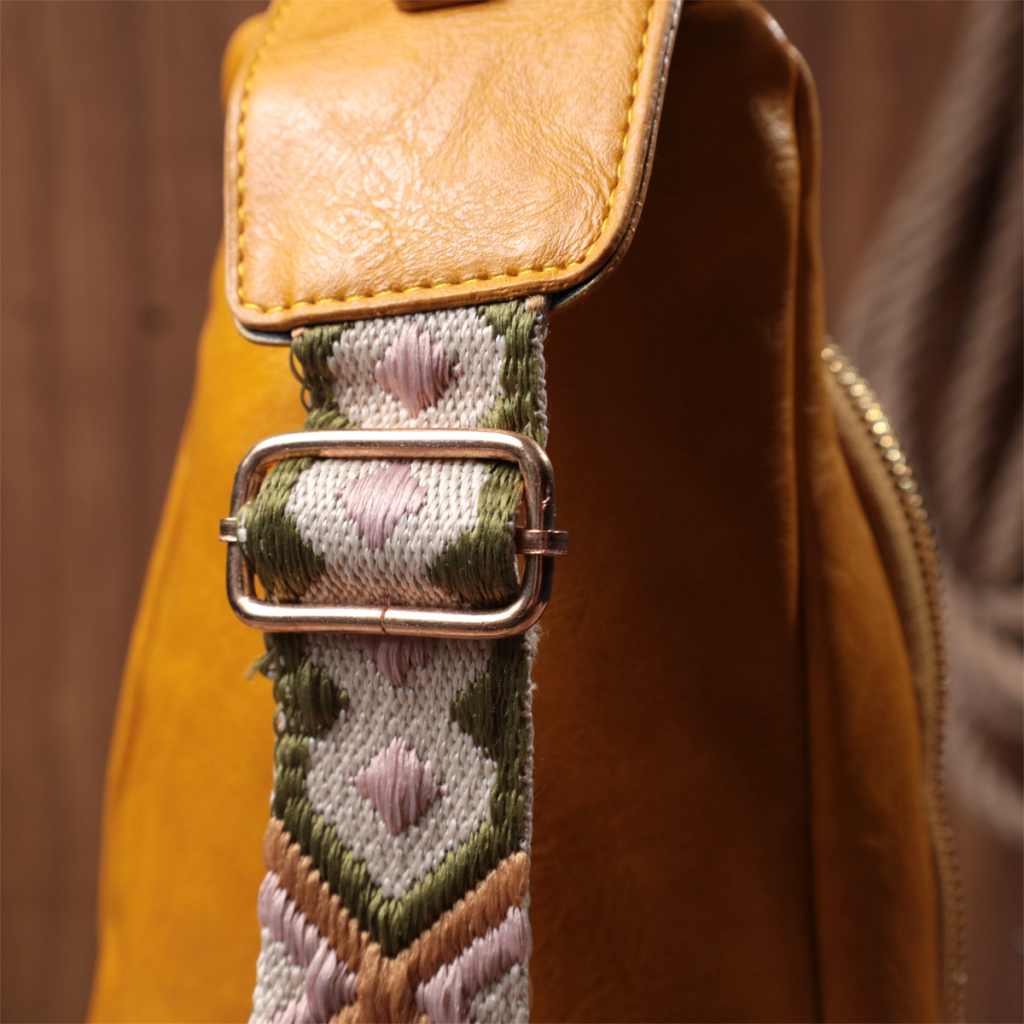 Сумка Vintage З екошкіри Жовта (22753) - зображення 11