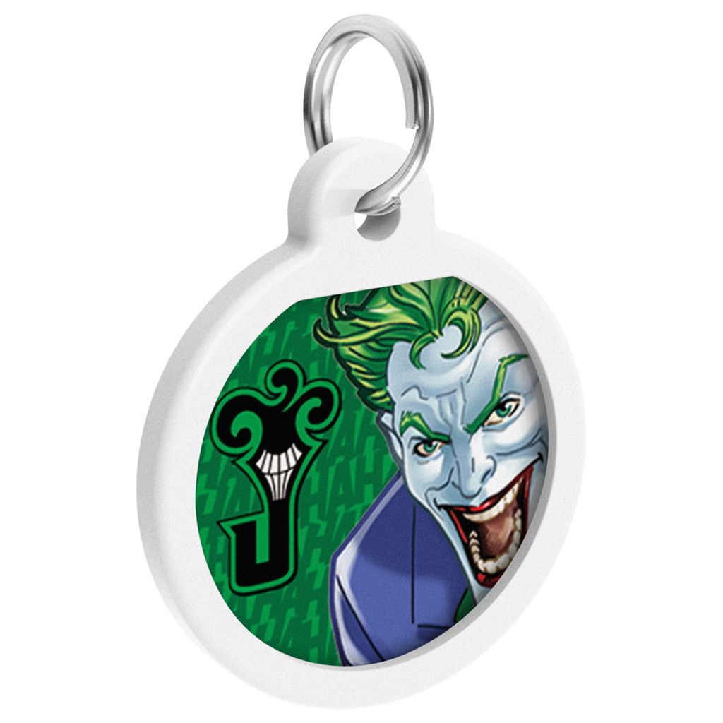 Адресник для тварин WAUDOG Smart ID з QR паспортом "Джокер зелений", коло 25 мм (0625-1005ru-eng) - зображення 2