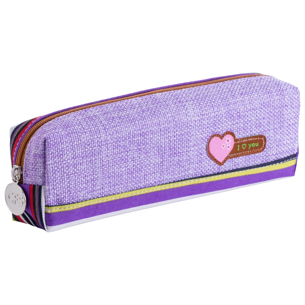 Пенал Cool For School м'який прямокутний 1 відділення Фіолетовий (CF86681-01) - зображення 1