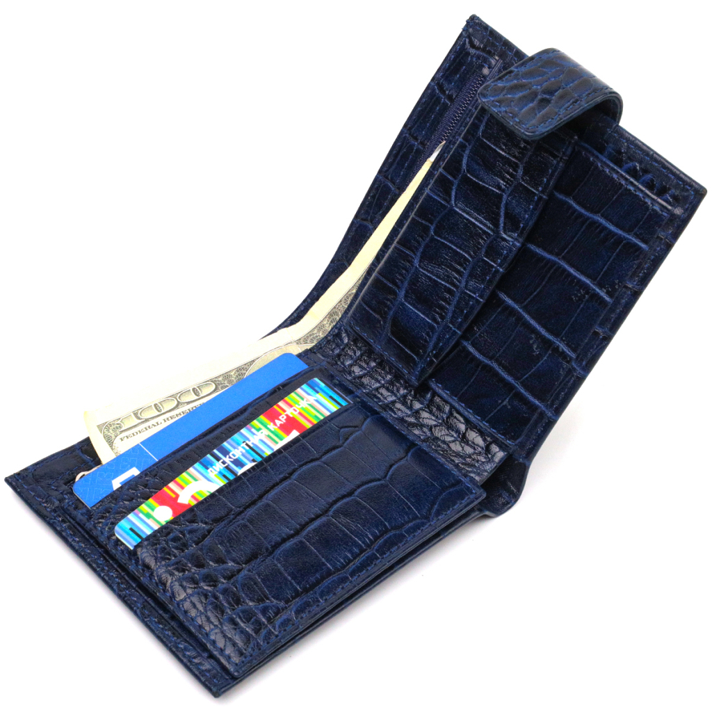 Гаманець Canpellini З натуральної шкіри Синій (21769) - зображення 6