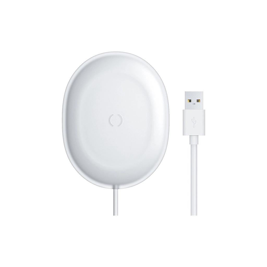 Зарядний пристрій Baseus Jelly wireless charger 15W White (WXGD-02) - зображення 1