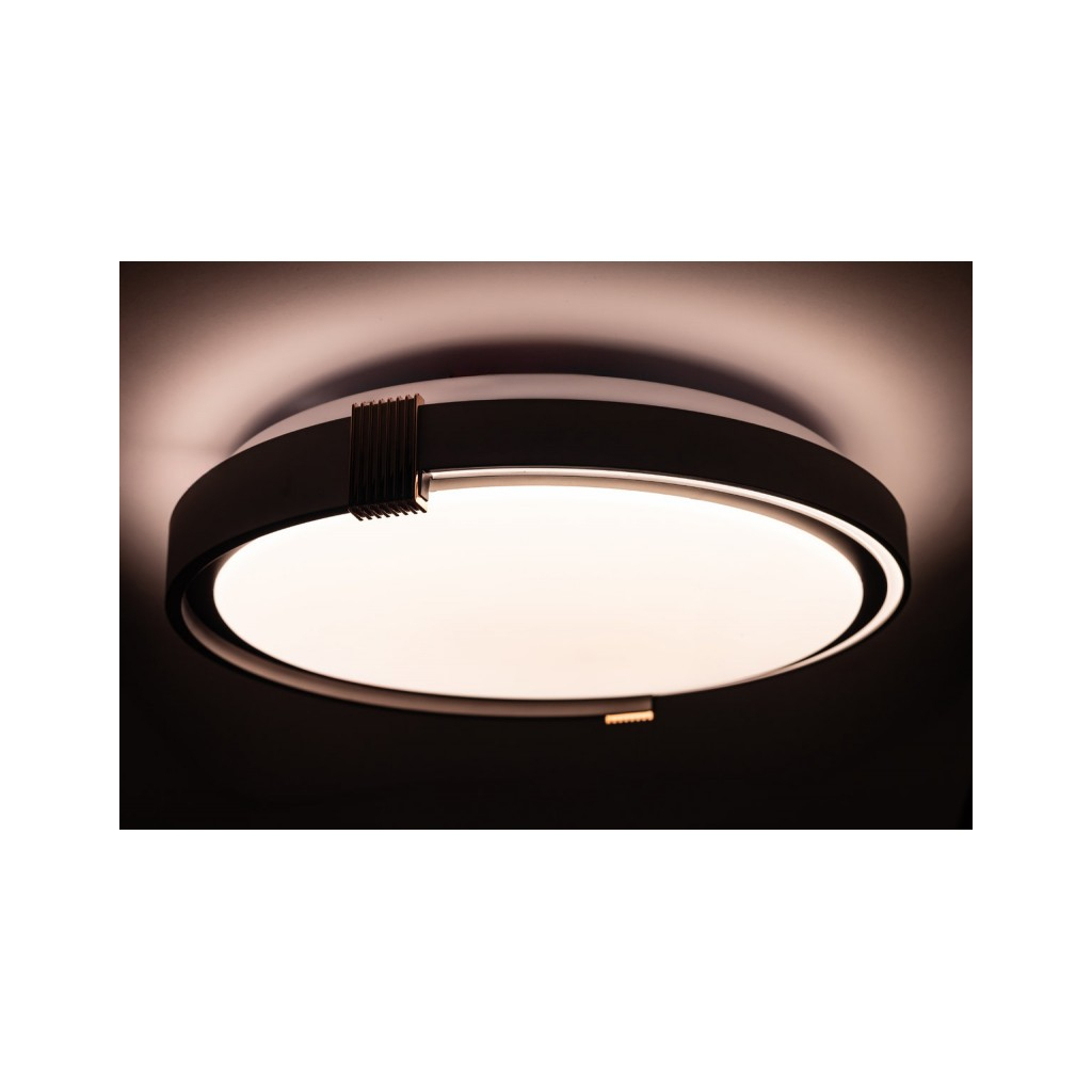 Світильник Vestum COLISEUM матовий 60W 395*60мм 3000К-6500К з ДК білий з чорним (VS-91067) - зображення 6