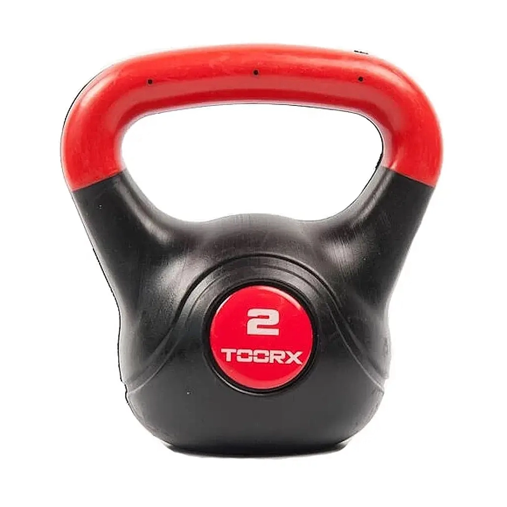 Гиря Toorx PVC 2 кг Black/Orange (KRP-2) (931124) - зображення 1