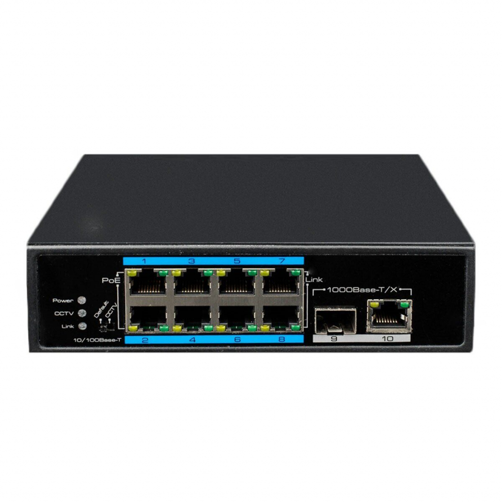 Комутатор мережевий Utepo UTP7108E-POE - зображення 1