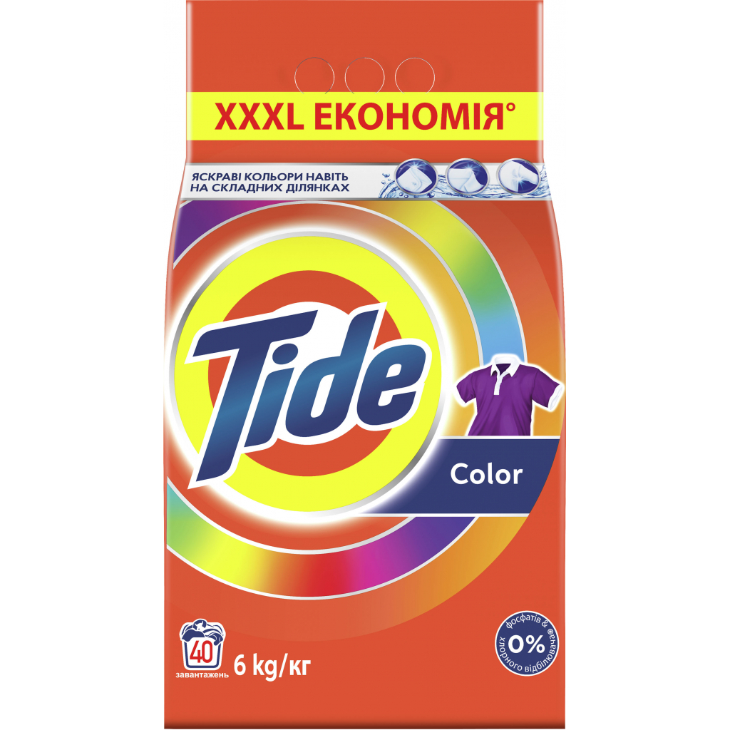 Пральний порошок Tide Color 6 кг (5413149257252) - зображення 1