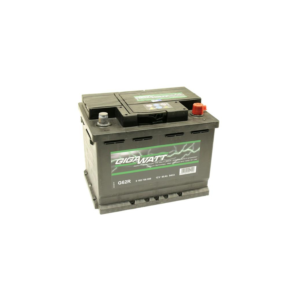 Акумулятор автомобільний GigaWatt 60А (0185756008) - зображення 3