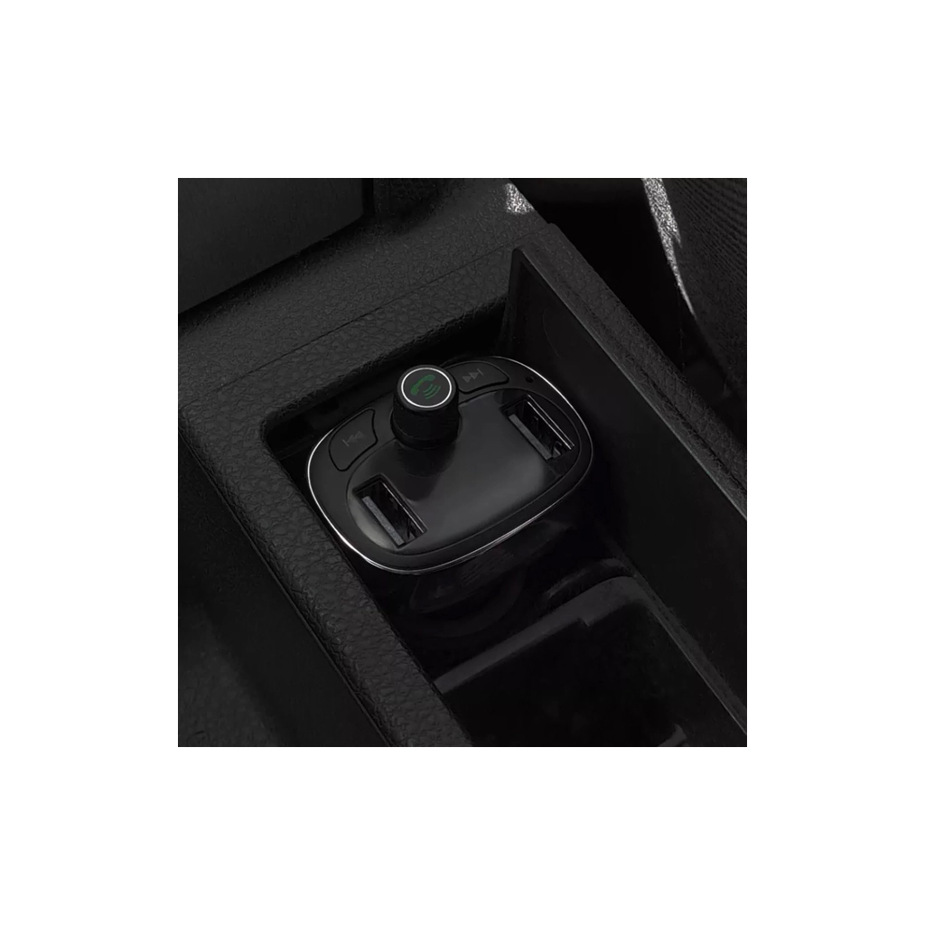 FM модулятор Baseus FM Launcher S-09 2.4 A 2 USB (CCMT000301) - изображение 7