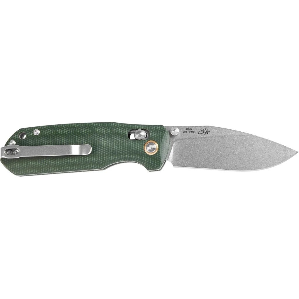 Ніж CJRB Maximal Micarta Green (J1954-MGN) - зображення 2