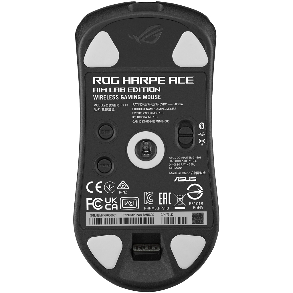 Мишка ASUS ROG Harpe Ace Aim Lab Edition Bluetooth/Wireless Black (90MP02W0-BMUA00) - зображення 9
