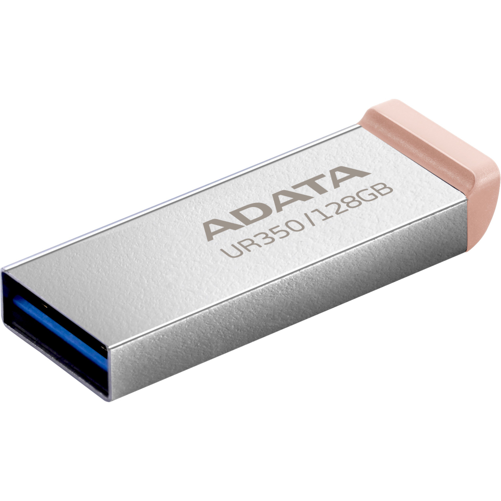 USB флеш накопичувач ADATA 128GB UR350 Silver/Beige USB 3.2 (UR350-128G-RSR/BG) - зображення 2