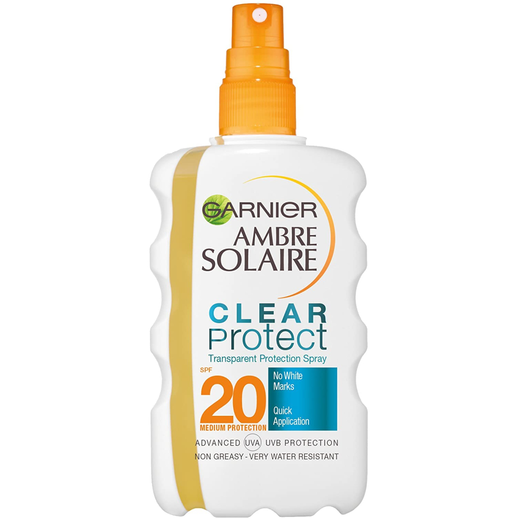 Засіб від засмаги Garnier Ambre Solaire Чистий захист SPF 20 Сонцезахисний спрей 200 мл (3600540282828) - зображення 1