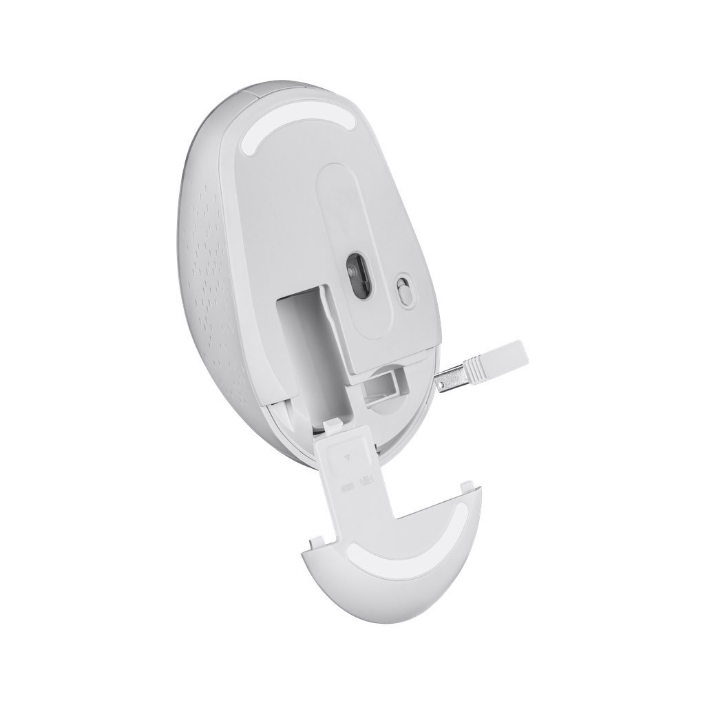 Мишка Defender Auris MB-027 Silent Wireless White (52028) - зображення 3