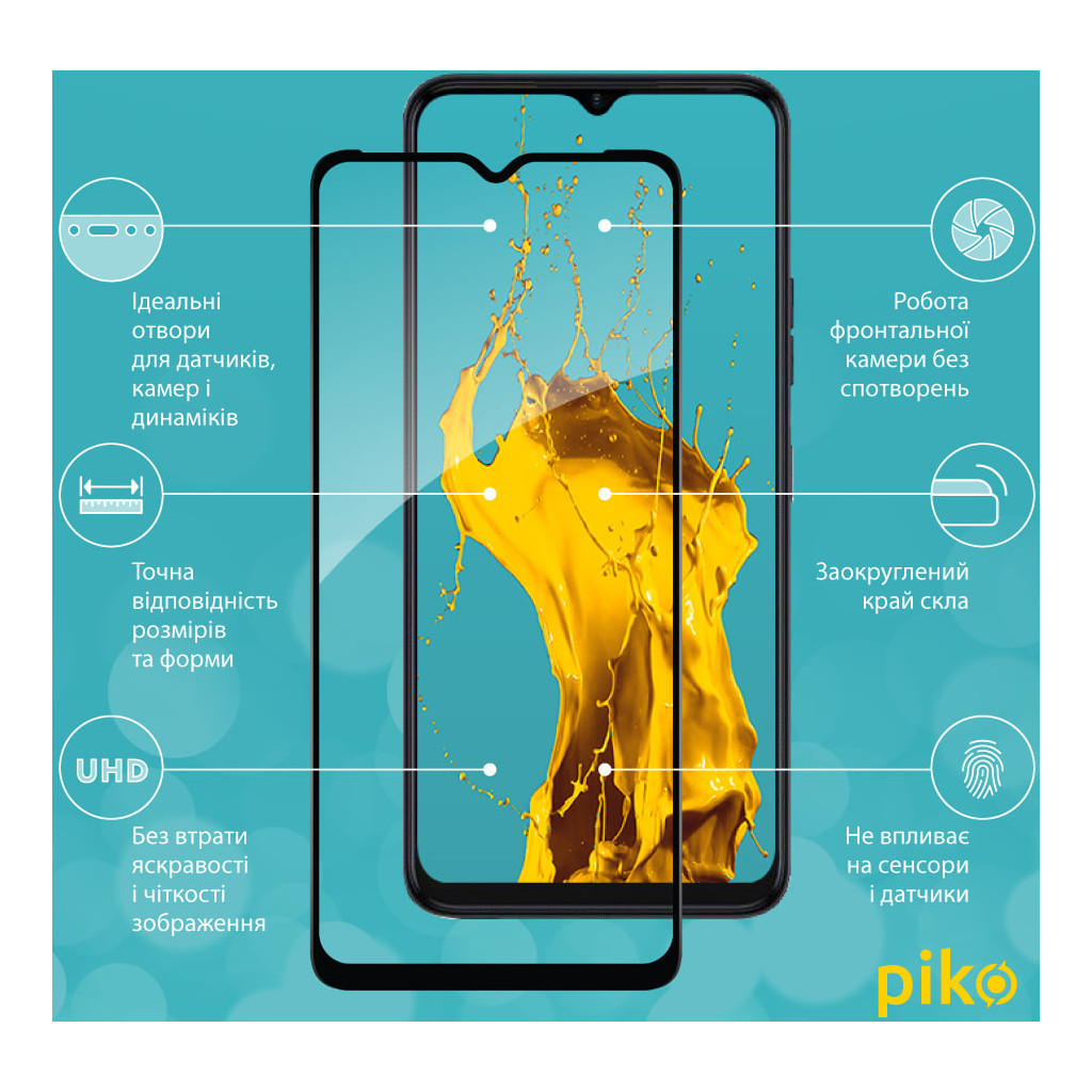 Скло захисне Piko Full Glue Tecno Spark 10 (1283126580635) - зображення 3