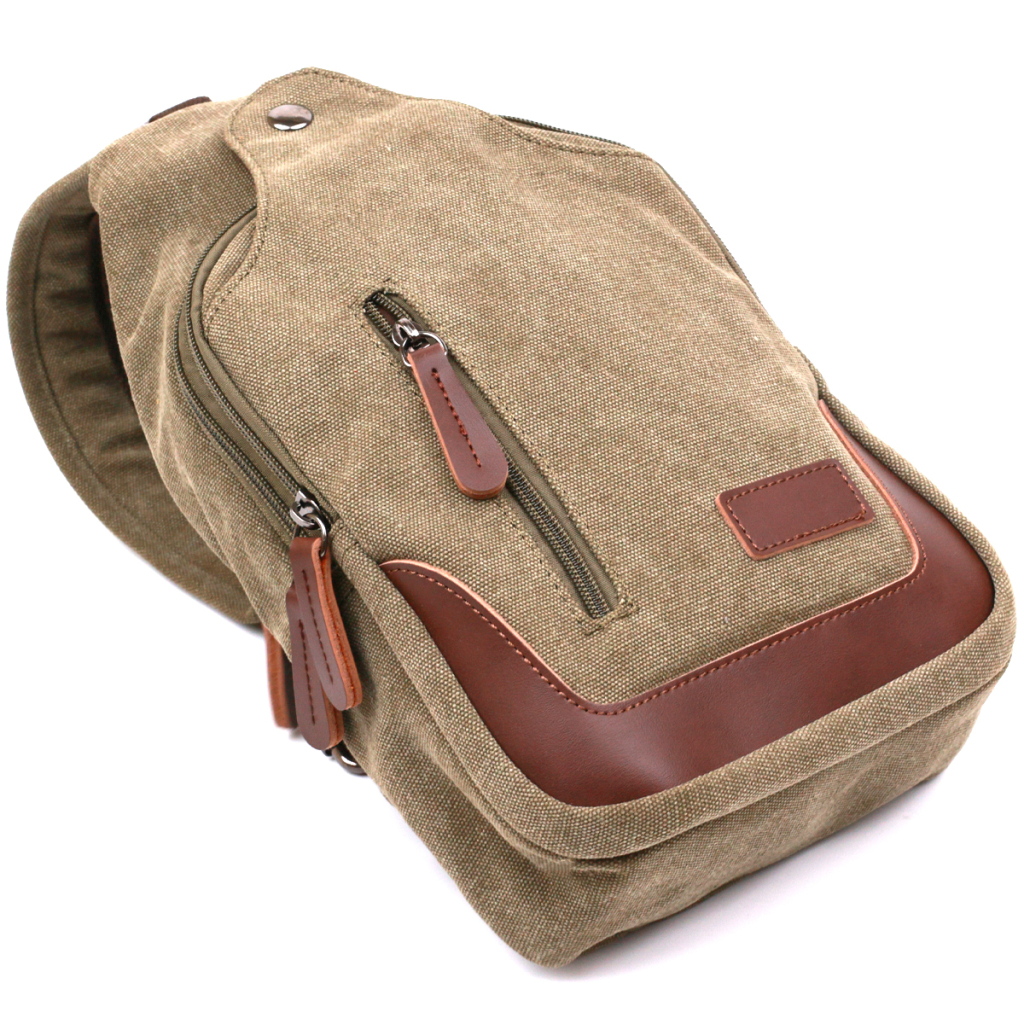 Сумка Vintage Чоловіча через плече Зелена (20386) - зображення 2