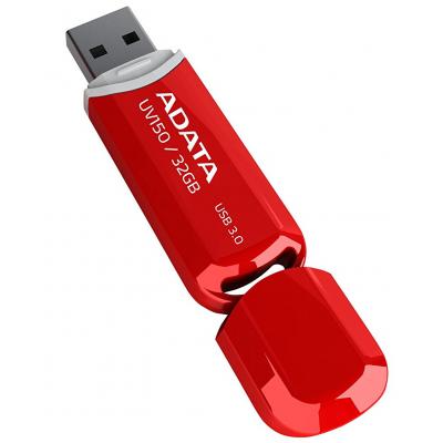 USB флеш накопичувач ADATA 32GB UV150 Red USB 3.0 (AUV150-32G-RRD) - зображення 5