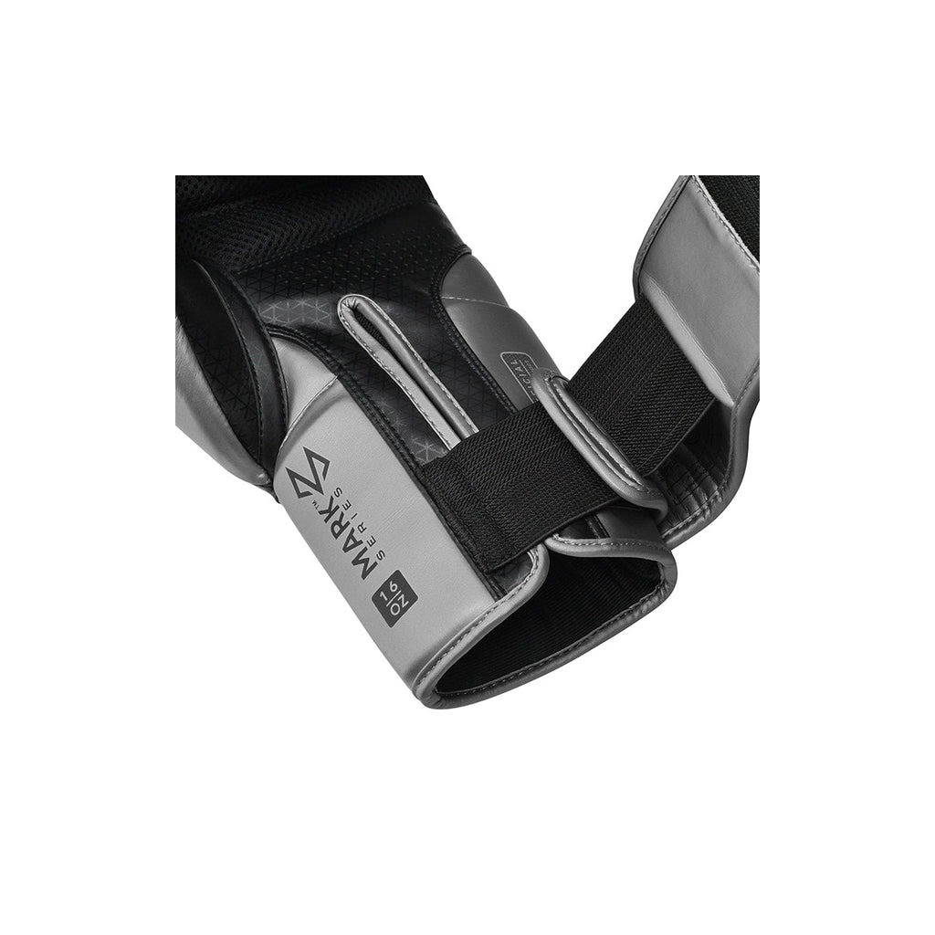 Боксерські рукавички RDX Mark Pro Sparring TRI Lira 2 Silver 10 унцій (BGM-PSTL2S-10OZ) - зображення 4