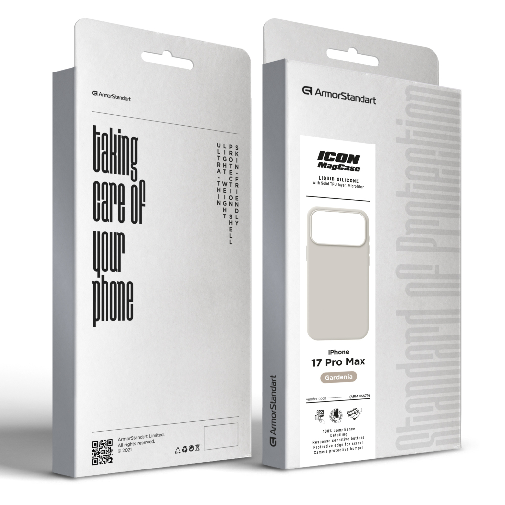 Чохол до мобільного телефона Armorstandart ICON2 MagCase Apple iPhone 17 Pro Max Gardenia (ARM86679) - зображення 2