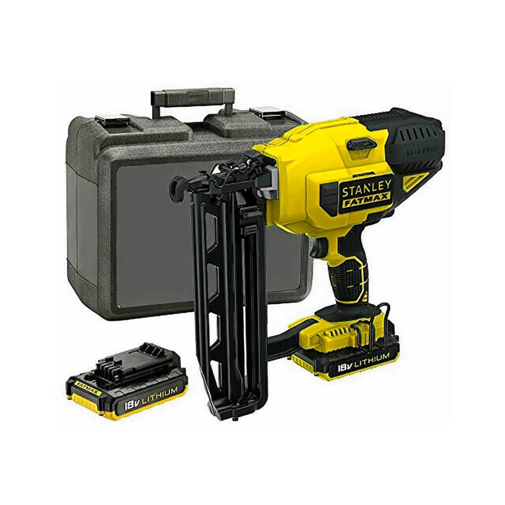 Цвяхозабивач Stanley FatMax, 18V, цвяхи 1.6/64 мм, 2.6 кг, 2x2Ah, ЗП, кейс (FMC792D2) - изображение 1