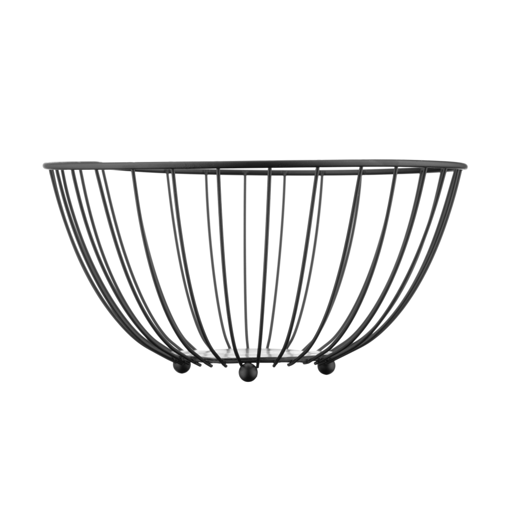 Фруктовниця Ardesto Midori 28х28х13см, метал, чорний (AR0903B) - зображення 3