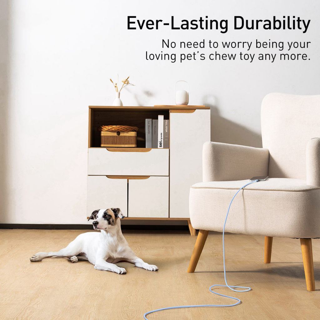 Дата кабель USB 2.0 AM to Lightning 2.0m 2.4A Jelly Liquid Silica Gel Blue Baseus (CAGD000103) - зображення 6