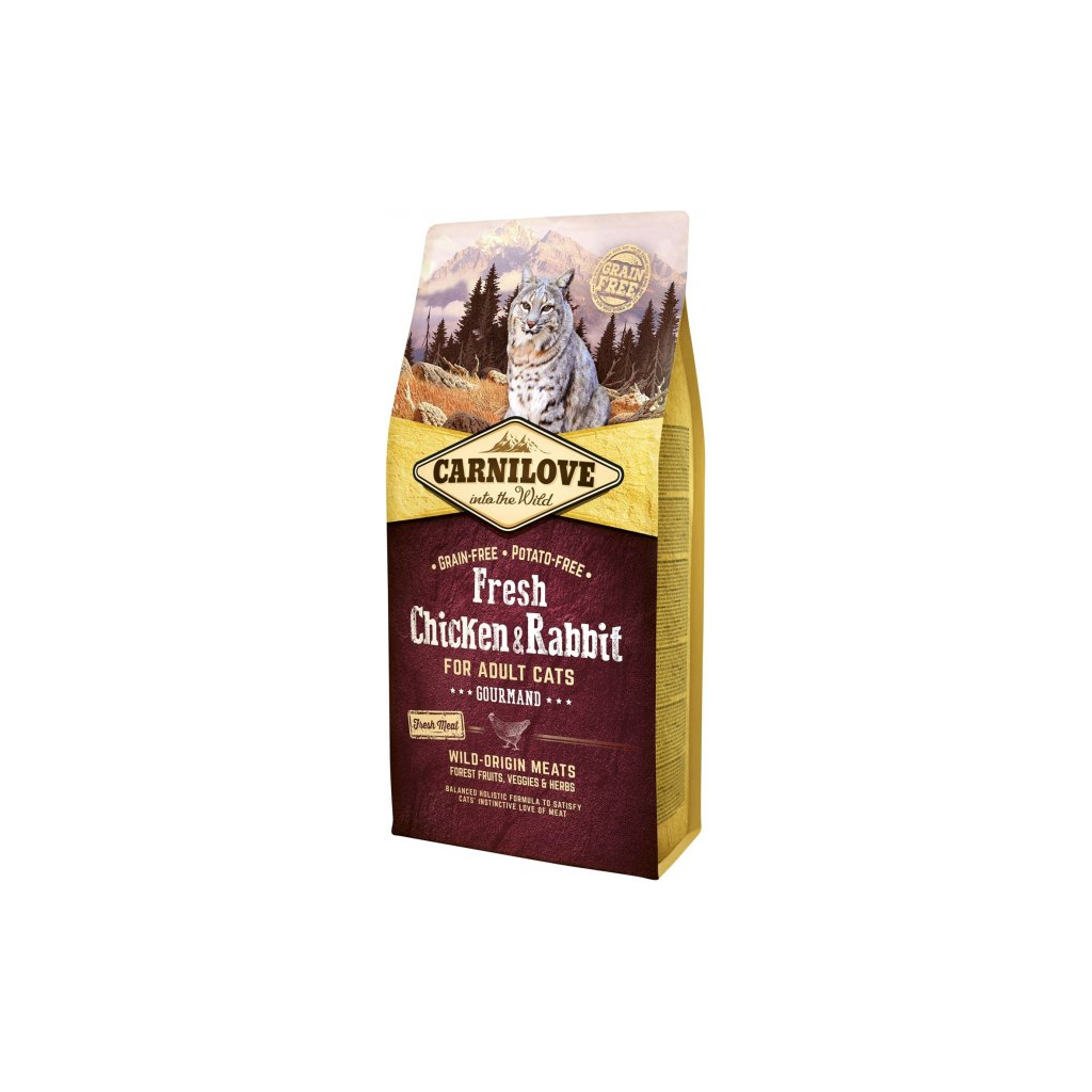 Сухий корм для кішок Carnilove Fresh Chicken and Rabbit for Adult cats 6 кг (8595602527410) - изображение 1