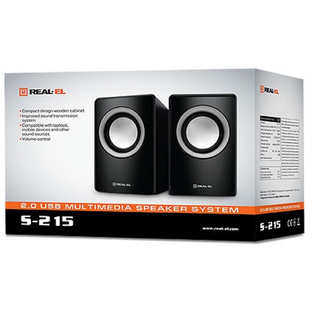Акустична система REAL-EL S-215 black - зображення 2