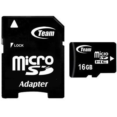 Карта пам'яті Team 16Gb microSDHC class 10 (TUSDH16GCL1003 / TG016G0MC28A) - зображення 1