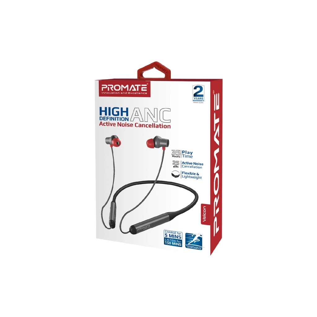 Навушники Promate ANC Velcon Black (velcon.black) - зображення 2