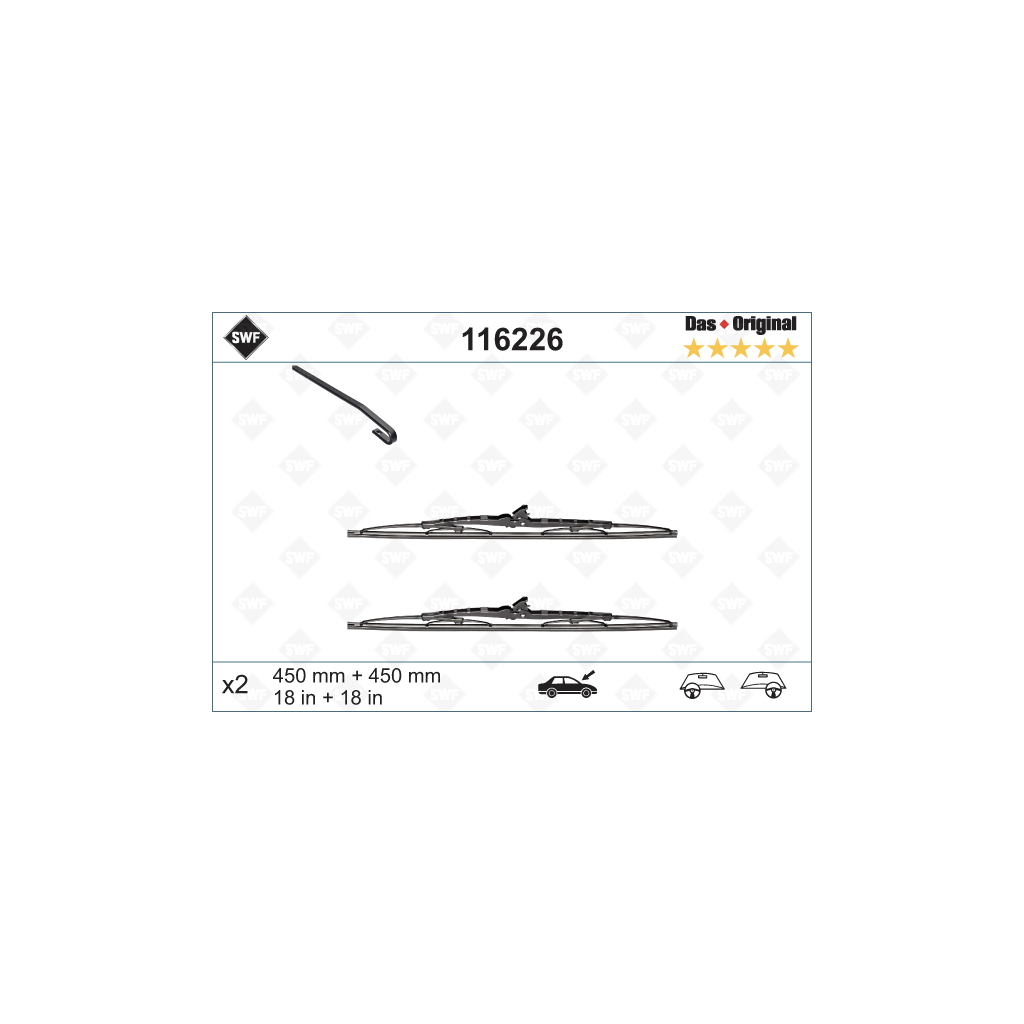 Щітка склоочисника SWF 116226 - зображення 1